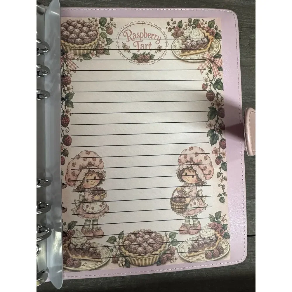 Strawberry Shortcake A5 Binder w/ Printed Stationery paper